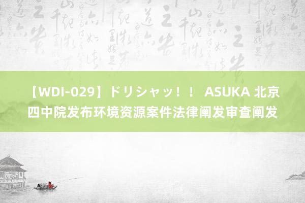 【WDI-029】ドリシャッ！！ ASUKA 北京四中院发布环境资源案件法律阐发审查阐发